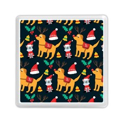 Funny Christmas Pattern Background Memory Card Reader (square) by Ket1n9