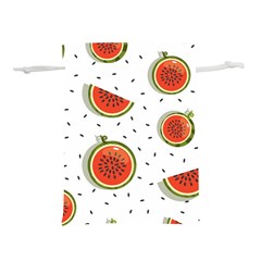 Seamless Background Pattern-with-watermelon Slices Lightweight Drawstring Pouch (l) by Ket1n9