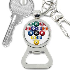 Racked Billiard Pool Balls Bottle Opener Key Chain by Ket1n9