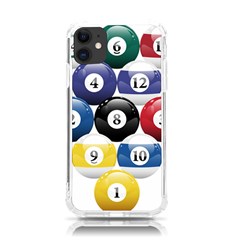Racked Billiard Pool Balls Iphone 11 Tpu Uv Print Case by Ket1n9