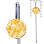 Cheese Slices Seamless Pattern Cartoon Style Book Mark Front
