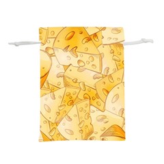 Cheese Slices Seamless Pattern Cartoon Style Lightweight Drawstring Pouch (l) by Ket1n9