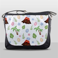 Cute Palm Volcano Seamless Pattern Messenger Bag by Ket1n9