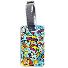 Comic Elements Colorful Seamless Pattern Luggage Tag (two Sides) by Hannah976
