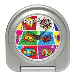 Pop Art Comic Vector Speech Cartoon Bubbles Popart Style With Humor Text Boom Bang Bubbling Expressi Travel Alarm Clock Front