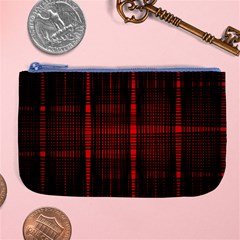 Black And Red Backgrounds Large Coin Purse by Hannah976