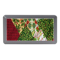 Christmas Quilt Background Memory Card Reader (mini) by Ndabl3x
