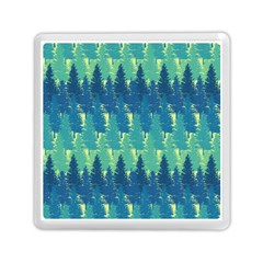 Christmas Trees Pattern Digital Paper Seamless Memory Card Reader (square) by Ndabl3x