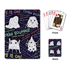 Experience Feeling Clothing Self Playing Cards Single Design (rectangle) by Paksenen