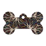 Mental Human Experience Mindset Pattern Dog Tag Bone (Two Sides) Front