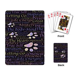 Footprints Path Mystery Unknown Playing Cards Single Design (rectangle) by Paksenen