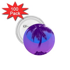Palm Tree Vaporwave Synthwave Retro Style 1 75  Buttons (100 Pack)  by Cendanart