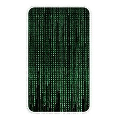 Green Matrix Code Illustration Digital Art Portrait Display Memory Card Reader (rectangular) by Cendanart