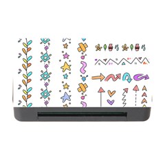 Doodles Border Letter Ornament Memory Card Reader With Cf by Bedest