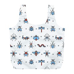 Insects Icons Square Seamless Pattern Full Print Recycle Bag (l) by Bedest