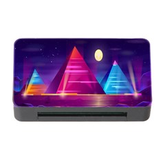 Egyptian Pyramids Night Landscape Cartoon Art Memory Card Reader With Cf by Bedest