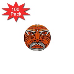 Face Skull Head Art 1  Mini Buttons (100 Pack)  by Ndabl3x