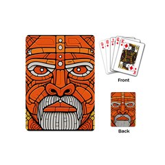 Face Skull Head Art Playing Cards Single Design (mini) by Ndabl3x