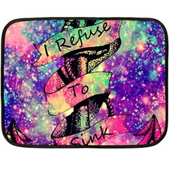 Anchor Purple Space Two Sides Fleece Blanket (mini) by Bedest