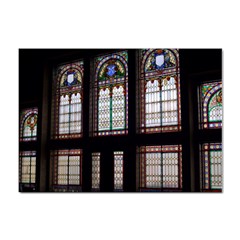 Stained Glass Window Krotoszyn Sticker A4 (10 Pack) by Cendanart