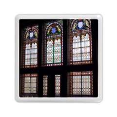 Stained Glass Window Krotoszyn Memory Card Reader (square) by Cendanart
