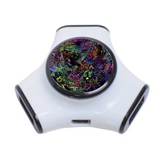 Psychodelic Absract 3-port Usb Hub by Bedest