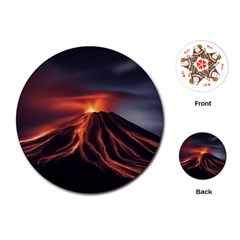 Volcanic Eruption Playing Cards Single Design (round) by Proyonanggan
