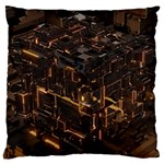 Cube Forma Glow 3d Volume Standard Premium Plush Fleece Cushion Case (One Side) Front