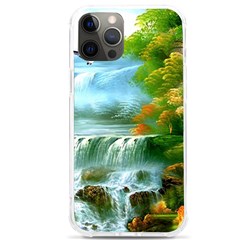 Paradise Forest Painting Bird Deer Waterfalls Iphone 12 Pro Max Tpu Uv Print Case by Ndabl3x