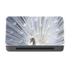 White Peacock Bird Memory Card Reader With Cf by Ndabl3x