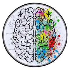 Brain Mind Psychology Idea Drawing Short Overalls Wireless Fast Charger(black) by Azkajaya