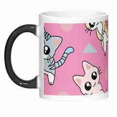 Cute Animal Little Cat Seamless Pattern Morph Mug by Grandong