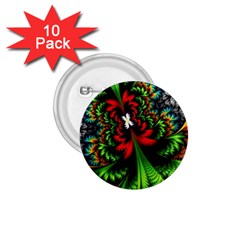 Kaleidoscopic Tropic 1 75  Buttons (10 Pack) by Grandong