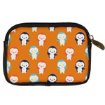 Cute Penguin Funny Pattern Digital Camera Leather Case Back