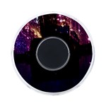 Tardis Regeneration Art Doctor Who Paint Purple Sci Fi Space Star Time Machine On-the-Go Memory Card Reader Back