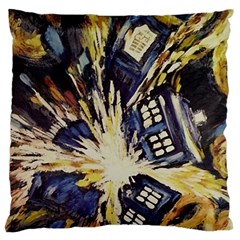 Tardis Doctor Who Pattern Large Cushion Case (one Side) by Cemarart