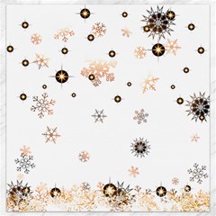 Golden-snowflake Canvas 12  X 12  by saad11