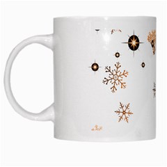 Golden-snowflake White Mug by saad11