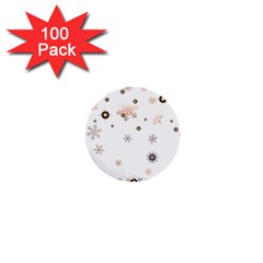 Golden-snowflake 1  Mini Buttons (100 Pack)  by saad11