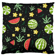 Watermelon Doodle Pattern Standard Premium Plush Fleece Cushion Case (one Side) by Cemarart
