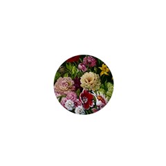 Parrot Painting Flower Art 1  Mini Buttons by Cemarart