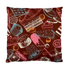 Sweet Food Seamless Pattern Standard Cushion Case (two Sides) by Cemarart