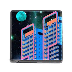 Fantasy City Architecture Building Cityscape Memory Card Reader (square 5 Slot) by Cemarart