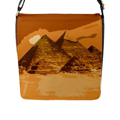 Pyramids Egypt Pyramid Desert Sand Flap Closure Messenger Bag (l) by Proyonanggan