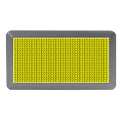 Yellow Lego Texture Macro, Yellow Dots Background Memory Card Reader (mini) by nateshop