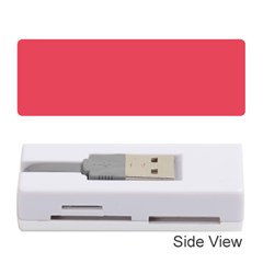 Pink, Color, Background, Monochromic, Minimalism Memory Card Reader (stick) by nateshop