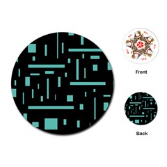 Rectangles, Cubes, Forma Playing Cards Single Design (round) by nateshop