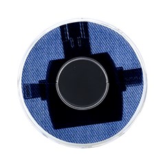 Blue Denim Texture Macro, Blue Denim Background, Jeans Background, Jeans Textures, Fabric Background On-the-go Memory Card Reader by nateshop