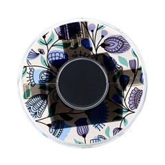 Retro Texture With Birds On-the-go Memory Card Reader by nateshop