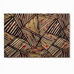 Abstract Geometric Pattern, Abstract Paper Backgrounds Postcards 5  X 7  (pkg Of 10) by nateshop